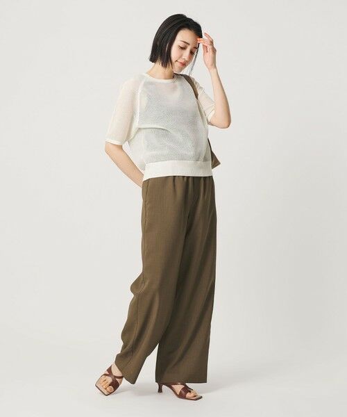BEAUTY&YOUTH UNITED ARROWS / ビューティー&ユース ユナイテッドアローズ その他パンツ | リネンライク ライトイージーパンツ ウォッシャブル 防シワ | 詳細23