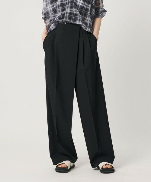 BEAUTY&YOUTH UNITED ARROWS / ビューティー&ユース ユナイテッドアローズ その他パンツ | ポプリン 2タック ラップパンツ ウォッシャブル 吸水速乾 接触冷感 | 詳細5