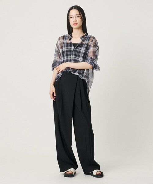 BEAUTY&YOUTH UNITED ARROWS / ビューティー&ユース ユナイテッドアローズ その他パンツ | ポプリン 2タック ラップパンツ ウォッシャブル 吸水速乾 接触冷感 | 詳細6