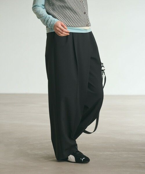 BEAUTY&YOUTH UNITED ARROWS / ビューティー&ユース ユナイテッドアローズ その他パンツ | ポプリン 2タック ラップパンツ ウォッシャブル 吸水速乾 接触冷感 | 詳細2