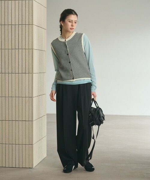 BEAUTY&YOUTH UNITED ARROWS / ビューティー&ユース ユナイテッドアローズ その他パンツ | ポプリン 2タック ラップパンツ ウォッシャブル 吸水速乾 接触冷感 | 詳細3