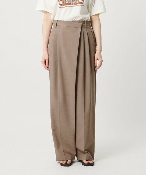 BEAUTY&YOUTH UNITED ARROWS / ビューティー&ユース ユナイテッドアローズ その他パンツ | ポプリン 2タック ラップパンツ ウォッシャブル 吸水速乾 接触冷感 | 詳細24