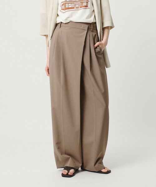 BEAUTY&YOUTH UNITED ARROWS / ビューティー&ユース ユナイテッドアローズ その他パンツ | ポプリン 2タック ラップパンツ ウォッシャブル 吸水速乾 接触冷感 | 詳細21