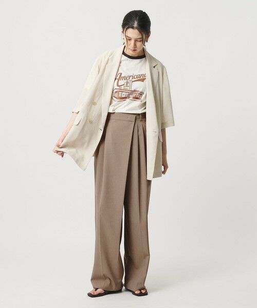 BEAUTY&YOUTH UNITED ARROWS / ビューティー&ユース ユナイテッドアローズ その他パンツ | ポプリン 2タック ラップパンツ ウォッシャブル 吸水速乾 接触冷感 | 詳細22