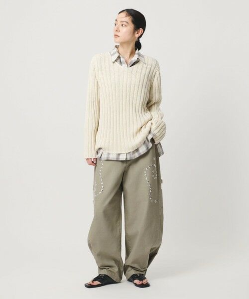 BEAUTY&YOUTH UNITED ARROWS / ビューティー&ユース ユナイテッドアローズ その他パンツ | コットン メタルモチーフ ペインターパンツ | 詳細3