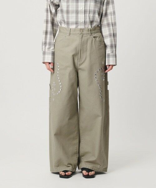 BEAUTY&YOUTH UNITED ARROWS / ビューティー&ユース ユナイテッドアローズ その他パンツ | コットン メタルモチーフ ペインターパンツ | 詳細4