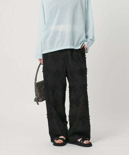 BEAUTY&YOUTH UNITED ARROWS / ビューティー&ユース ユナイテッドアローズ その他パンツ | セルロースナイロン エンブロイダリー イージーパンツ | 詳細16