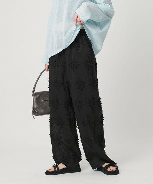 BEAUTY&YOUTH UNITED ARROWS / ビューティー&ユース ユナイテッドアローズ その他パンツ | セルロースナイロン エンブロイダリー イージーパンツ | 詳細17
