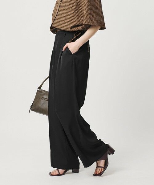 BEAUTY&YOUTH UNITED ARROWS / ビューティー&ユース ユナイテッドアローズ その他パンツ | ポリエステル ドレープ 2タック ワイドパンツ ウォッシャブル | 詳細10