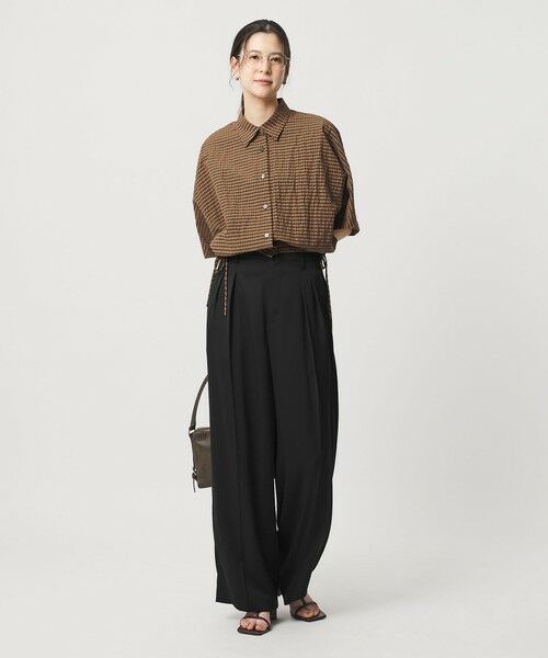 BEAUTY&YOUTH UNITED ARROWS / ビューティー&ユース ユナイテッドアローズ その他パンツ | ポリエステル ドレープ 2タック ワイドパンツ ウォッシャブル | 詳細12