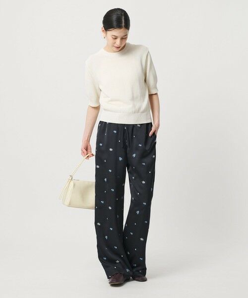 BEAUTY&YOUTH UNITED ARROWS / ビューティー&ユース ユナイテッドアローズ その他パンツ | フラワー エンブロイダリー ドローストリング パンツ ウォッシャブル | 詳細2