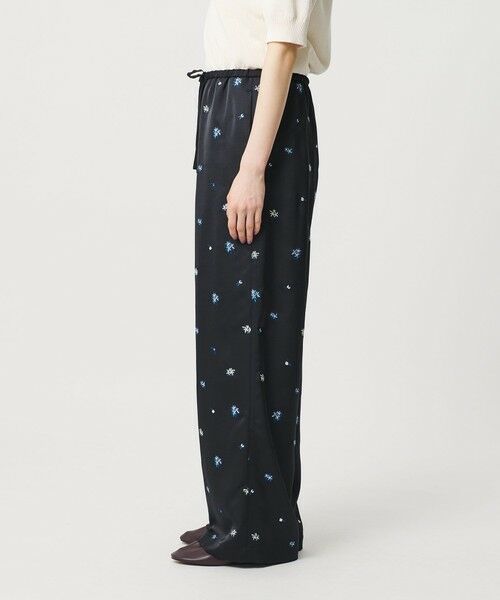 BEAUTY&YOUTH UNITED ARROWS / ビューティー&ユース ユナイテッドアローズ その他パンツ | フラワー エンブロイダリー ドローストリング パンツ ウォッシャブル | 詳細4