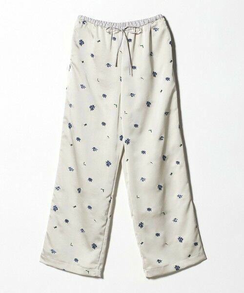 BEAUTY&YOUTH UNITED ARROWS / ビューティー&ユース ユナイテッドアローズ その他パンツ | フラワー エンブロイダリー ドローストリング パンツ ウォッシャブル | 詳細13