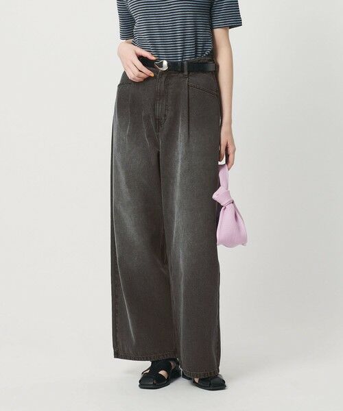 BEAUTY&YOUTH UNITED ARROWS / ビューティー&ユース ユナイテッドアローズ デニムパンツ | 【WEB限定】タックワイド デニムパンツ | 詳細4