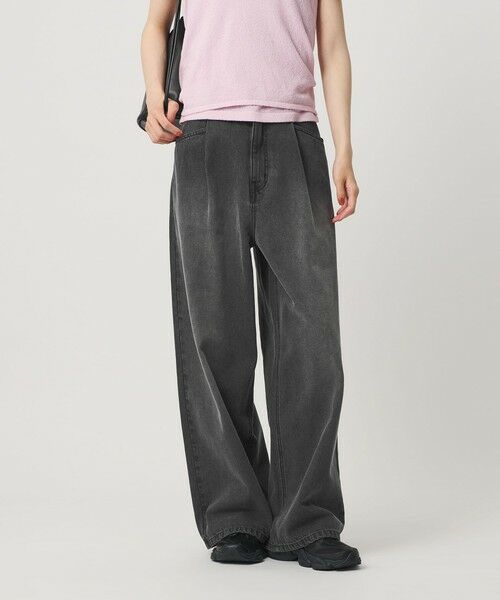 BEAUTY&YOUTH UNITED ARROWS / ビューティー&ユース ユナイテッドアローズ デニムパンツ | 【WEB限定】タックワイド デニムパンツ | 詳細1