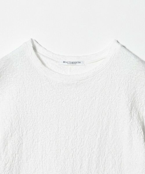 BEAUTY&YOUTH UNITED ARROWS / ビューティー&ユース ユナイテッドアローズ カットソー | ジャガード コンパクト ショートスリーブTシャツ | 詳細5