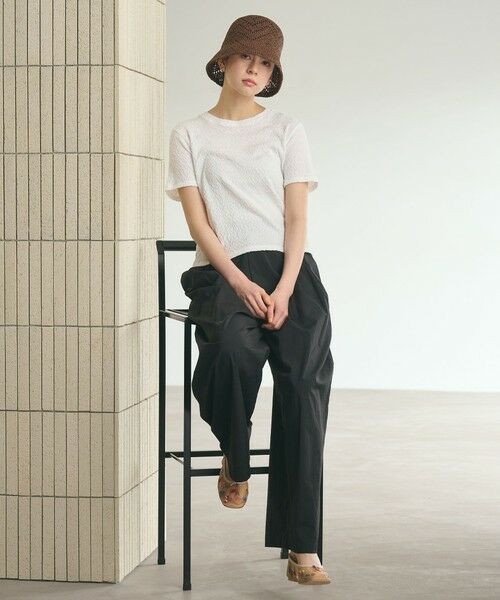 BEAUTY&YOUTH UNITED ARROWS / ビューティー&ユース ユナイテッドアローズ カットソー | ジャガード コンパクト ショートスリーブTシャツ | 詳細3