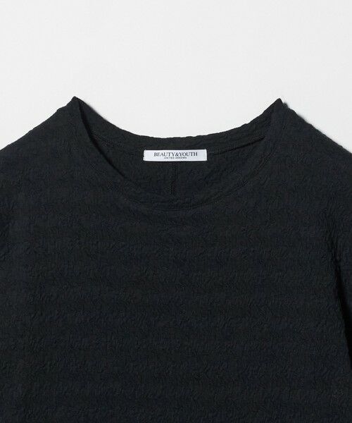 BEAUTY&YOUTH UNITED ARROWS / ビューティー&ユース ユナイテッドアローズ カットソー | ジャガード コンパクト ショートスリーブTシャツ | 詳細14