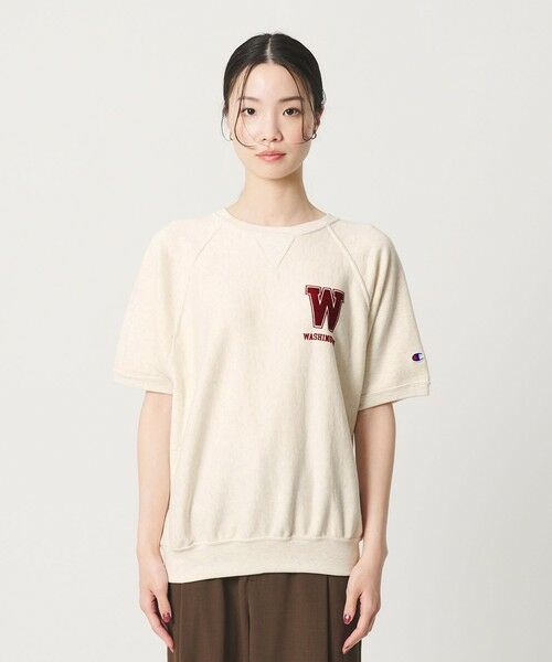 BEAUTY&YOUTH UNITED ARROWS / ビューティー&ユース ユナイテッドアローズ スウェット | 【別注】＜Champion＞ロゴスウェット ショートスリーブ プルオーバー | 詳細3