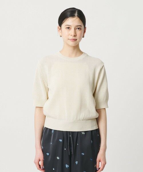 BEAUTY&YOUTH UNITED ARROWS / ビューティー&ユース ユナイテッドアローズ ニット・セーター | コイルニット ショートスリーブ プルオーバー ウォッシャブル | 詳細4
