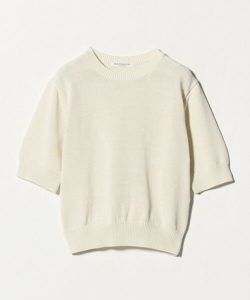 BEAUTY&YOUTH UNITED ARROWS / ビューティー&ユース ユナイテッドアローズ ニット・セーター | コイルニット ショートスリーブ プルオーバー ウォッシャブル | 詳細7