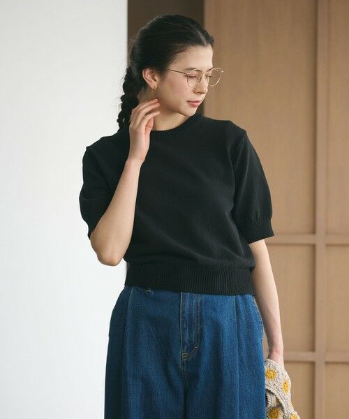 BEAUTY&YOUTH UNITED ARROWS / ビューティー&ユース ユナイテッドアローズ ニット・セーター | コイルニット ショートスリーブ プルオーバー ウォッシャブル | 詳細11