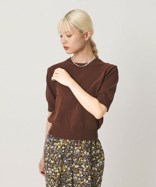 BEAUTY&YOUTH UNITED ARROWS / ビューティー&ユース ユナイテッドアローズ ニット・セーター | コイルニット ショートスリーブ プルオーバー ウォッシャブル | 詳細16