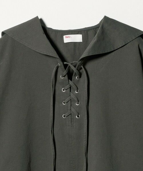 BEAUTY&YOUTH UNITED ARROWS / ビューティー&ユース ユナイテッドアローズ シャツ・ブラウス | ＜She is-.＞レースアップ セーラーカラー ブラウス | 詳細6