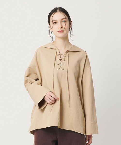 BEAUTY&YOUTH UNITED ARROWS / ビューティー&ユース ユナイテッドアローズ シャツ・ブラウス | ＜She is-.＞レースアップ セーラーカラー ブラウス | 詳細13