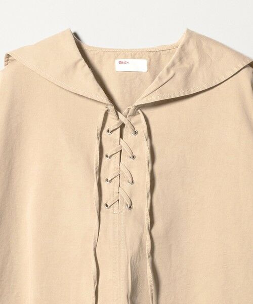 BEAUTY&YOUTH UNITED ARROWS / ビューティー&ユース ユナイテッドアローズ シャツ・ブラウス | ＜She is-.＞レースアップ セーラーカラー ブラウス | 詳細20