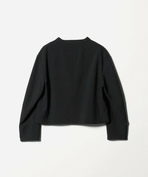 BEAUTY&YOUTH UNITED ARROWS / ビューティー&ユース ユナイテッドアローズ ノーカラージャケット | ポリエステルブレンド カラーレス ショートジャケット | 詳細7
