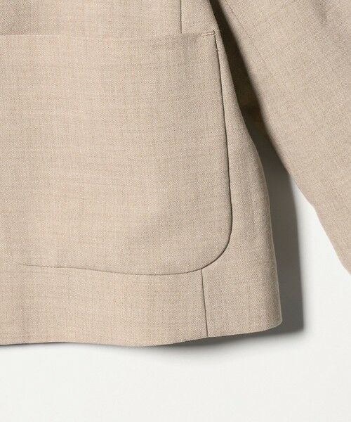 BEAUTY&YOUTH UNITED ARROWS / ビューティー&ユース ユナイテッドアローズ ノーカラージャケット | ポリエステルブレンド カラーレス ショートジャケット | 詳細23