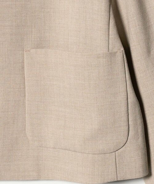 BEAUTY&YOUTH UNITED ARROWS / ビューティー&ユース ユナイテッドアローズ ノーカラージャケット | ポリエステルブレンド カラーレス ショートジャケット | 詳細24