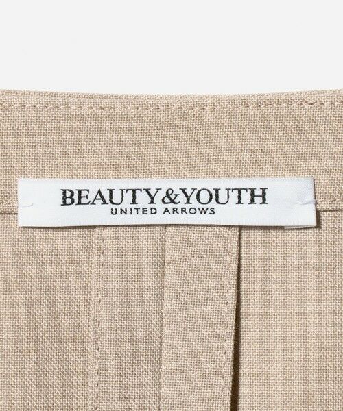 BEAUTY&YOUTH UNITED ARROWS / ビューティー&ユース ユナイテッドアローズ ノーカラージャケット | ポリエステルブレンド カラーレス ショートジャケット | 詳細28
