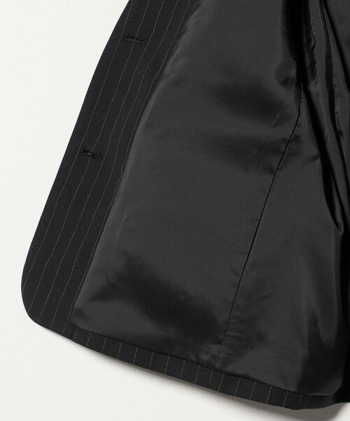 BEAUTY&YOUTH UNITED ARROWS / ビューティー&ユース ユナイテッドアローズ ノーカラージャケット | 麻ブレンド ストライプ カラーレス ジャケット | 詳細12