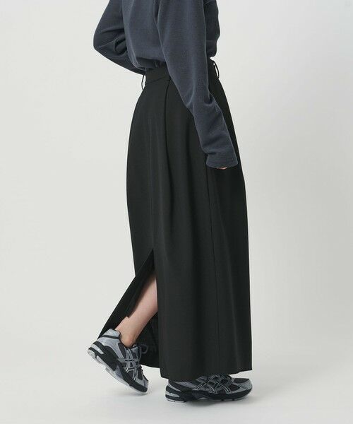 BEAUTY&YOUTH UNITED ARROWS / ビューティー&ユース ユナイテッドアローズ ロング・マキシ丈スカート | ポリエステルブレンド タックスカート | 詳細1