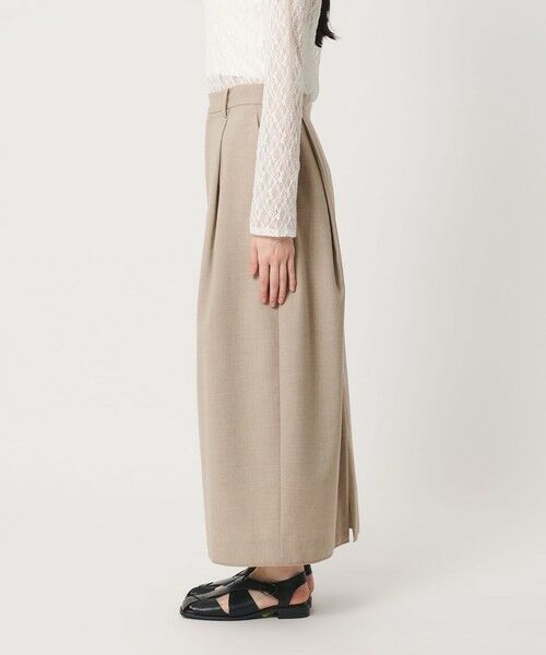 BEAUTY&YOUTH UNITED ARROWS / ビューティー&ユース ユナイテッドアローズ ロング・マキシ丈スカート | ポリエステルブレンド タックスカート | 詳細13