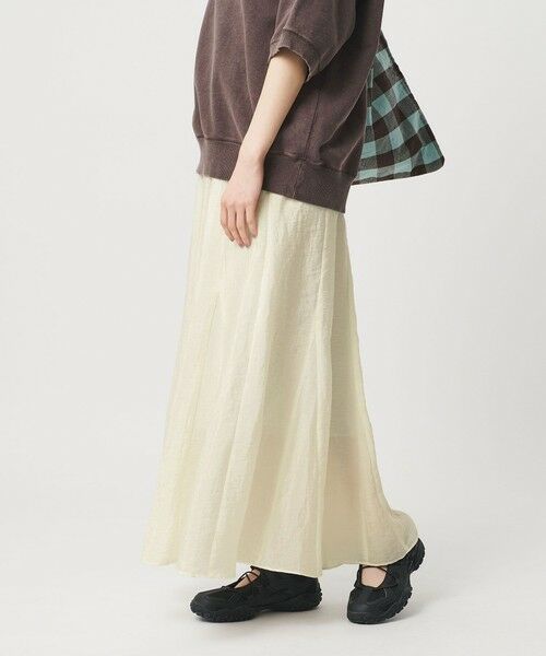 BEAUTY&YOUTH UNITED ARROWS / ビューティー&ユース ユナイテッドアローズ ロング・マキシ丈スカート | セルロースナイロン ワッシャーロングスカート ウォッシャブル | 詳細2