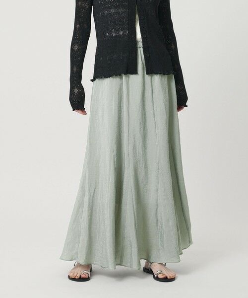 BEAUTY&YOUTH UNITED ARROWS / ビューティー&ユース ユナイテッドアローズ ロング・マキシ丈スカート | セルロースナイロン ワッシャーロングスカート ウォッシャブル | 詳細7