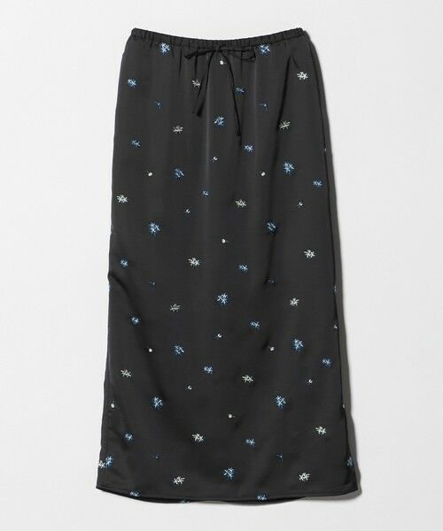 BEAUTY&YOUTH UNITED ARROWS / ビューティー&ユース ユナイテッドアローズ ロング・マキシ丈スカート | フラワー エンブロイダリー ドローストリング スカート ウォッシャブル | 詳細4