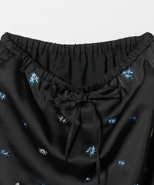 BEAUTY&YOUTH UNITED ARROWS / ビューティー&ユース ユナイテッドアローズ ロング・マキシ丈スカート | フラワー エンブロイダリー ドローストリング スカート ウォッシャブル | 詳細5