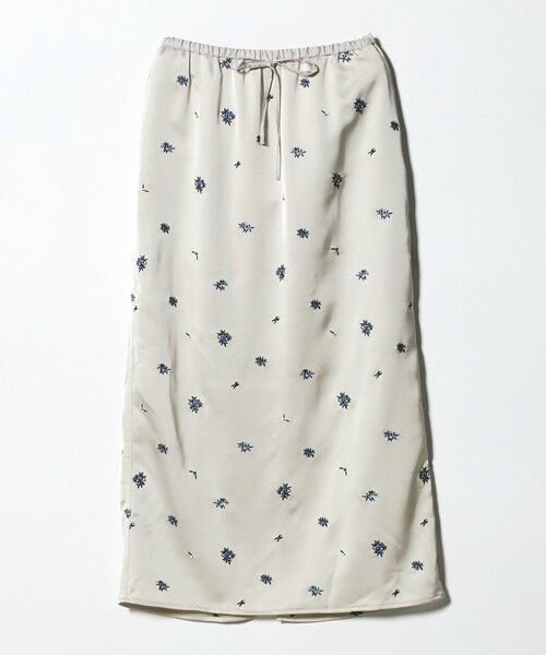 BEAUTY&YOUTH UNITED ARROWS / ビューティー&ユース ユナイテッドアローズ ロング・マキシ丈スカート | フラワー エンブロイダリー ドローストリング スカート ウォッシャブル | 詳細13