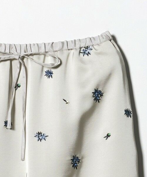 BEAUTY&YOUTH UNITED ARROWS / ビューティー&ユース ユナイテッドアローズ ロング・マキシ丈スカート | フラワー エンブロイダリー ドローストリング スカート ウォッシャブル | 詳細15