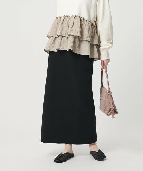 BEAUTY&YOUTH UNITED ARROWS / ビューティー&ユース ユナイテッドアローズ ロング・マキシ丈スカート | 【WEB限定 Wardrobe DAILY MINIMAL】ミラノリブ ニットスカート ウォッシャブル | 詳細5