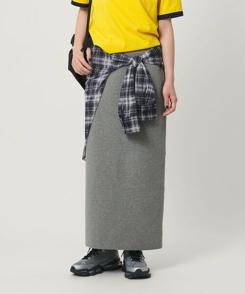 BEAUTY&YOUTH UNITED ARROWS / ビューティー&ユース ユナイテッドアローズ ロング・マキシ丈スカート | 【WEB限定 Wardrobe DAILY MINIMAL】ミラノリブ ニットスカート ウォッシャブル | 詳細9