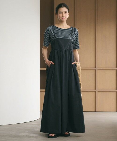 BEAUTY&YOUTH UNITED ARROWS / ビューティー&ユース ユナイテッドアローズ ミニ丈・ひざ丈ワンピース | バックホール キャミソール ワンピース ウォッシャブル | 詳細1