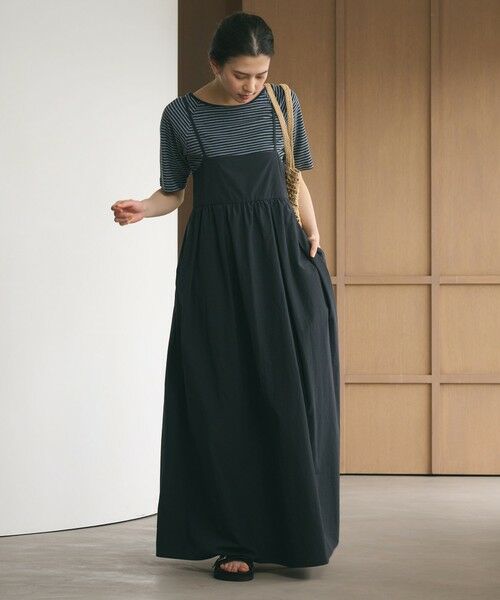 BEAUTY&YOUTH UNITED ARROWS / ビューティー&ユース ユナイテッドアローズ ミニ丈・ひざ丈ワンピース | バックホール キャミソール ワンピース ウォッシャブル | 詳細2