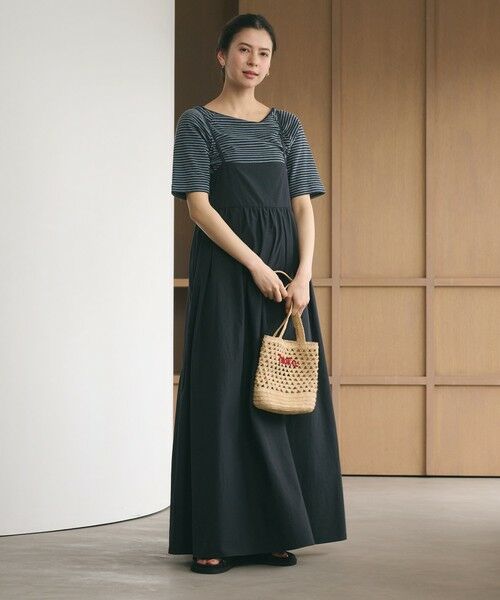 BEAUTY&YOUTH UNITED ARROWS / ビューティー&ユース ユナイテッドアローズ ミニ丈・ひざ丈ワンピース | バックホール キャミソール ワンピース ウォッシャブル | 詳細3