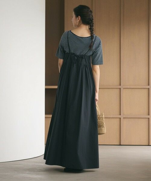BEAUTY&YOUTH UNITED ARROWS / ビューティー&ユース ユナイテッドアローズ ミニ丈・ひざ丈ワンピース | バックホール キャミソール ワンピース ウォッシャブル | 詳細4