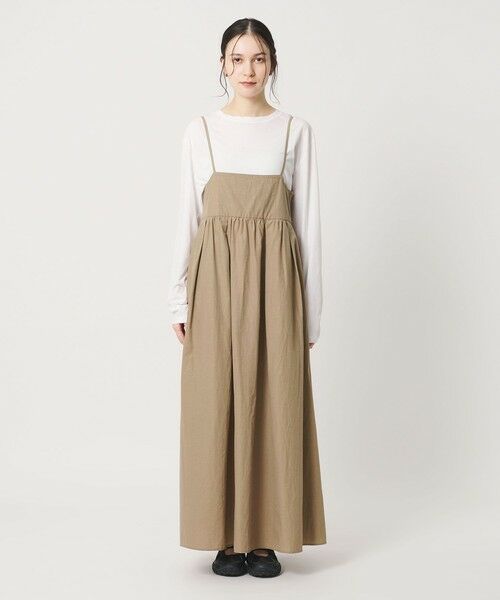 BEAUTY&YOUTH UNITED ARROWS / ビューティー&ユース ユナイテッドアローズ ミニ丈・ひざ丈ワンピース | バックホール キャミソール ワンピース ウォッシャブル | 詳細12